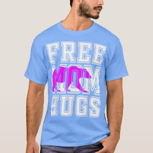 Camiseta Mamá libre abraza oso rosado