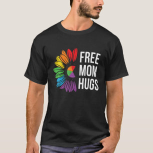 Camiseta Mamá libre abrazo a LGBT papá abrazo el orgullo de