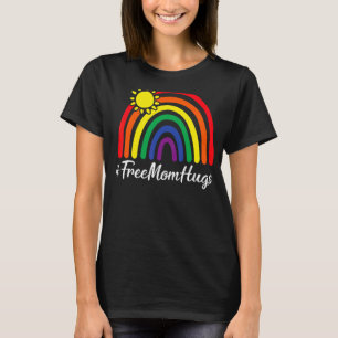 Camiseta Mamá libre abrazo Messy Bun Lgbt Orgullo Sol Té Ar