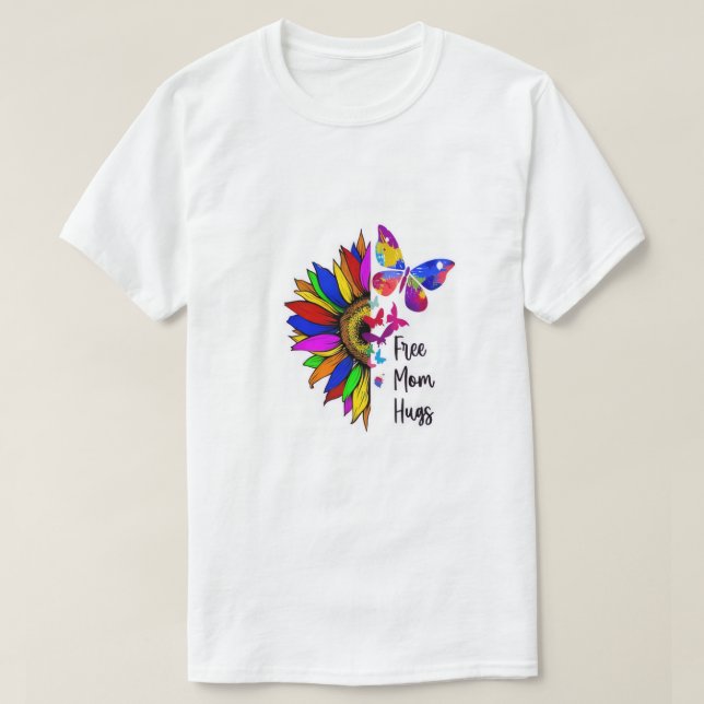 Camiseta mamá libre-abrazos (Diseño del anverso)