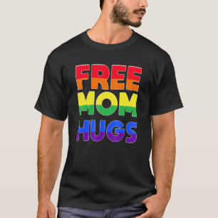 Camiseta Mamá Libre Clásica Abraza Al Gay Del Orgullo Lgbt