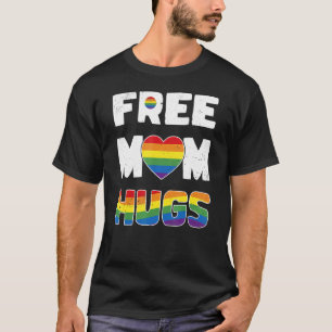 Camiseta Mamá Libre Hugst Orgullo Lgbt Bandera Gay Arcoiris