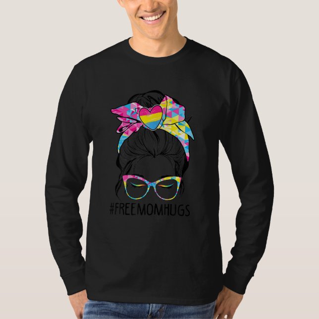 Camiseta Mamá libre linda abrazo a broma pansexual orgullo (Anverso)