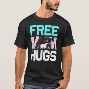 Camiseta Mamá libre trans abraza a madre transgénero y orgu