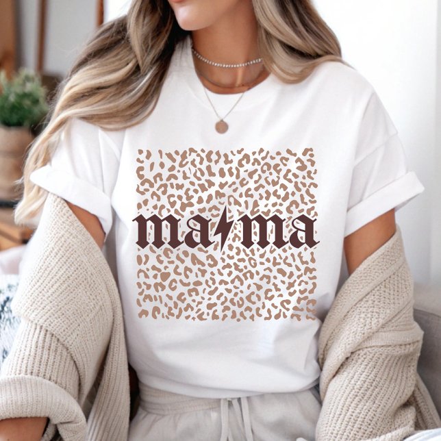 Camiseta Mama Lighting Leopard (Subido por el creador)