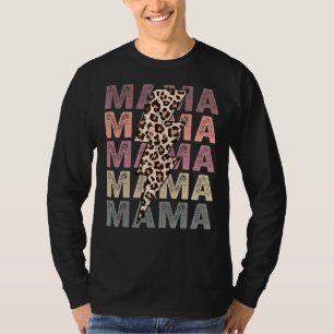 Camiseta Mama Lightning Bolt Leopard Life Día de la Madre