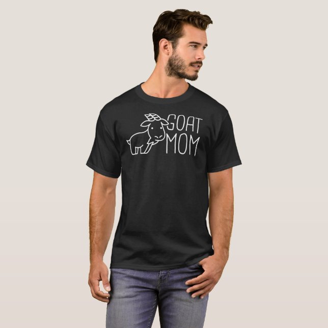 Camiseta Mamá linda de la cabra (Anverso completo)