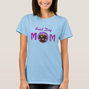 Camiseta Mamá linda del perro de Puggle
