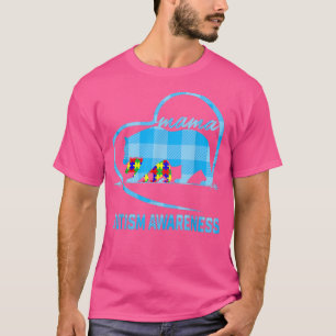 Camiseta Mamá linda tiene conciencia del autismo mamá con e