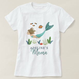 Camiseta Mamá linda y mágica bajo la sirena marina
