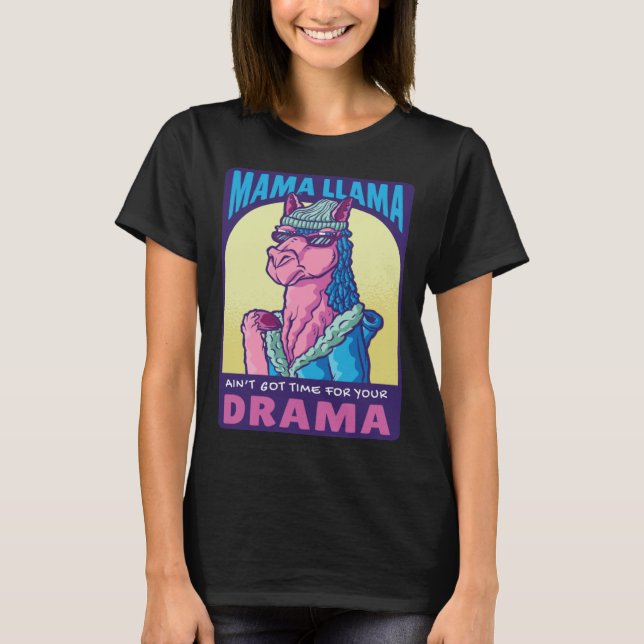 Camiseta Mama Llama Alpaca for Mom Wife Women (Anverso)