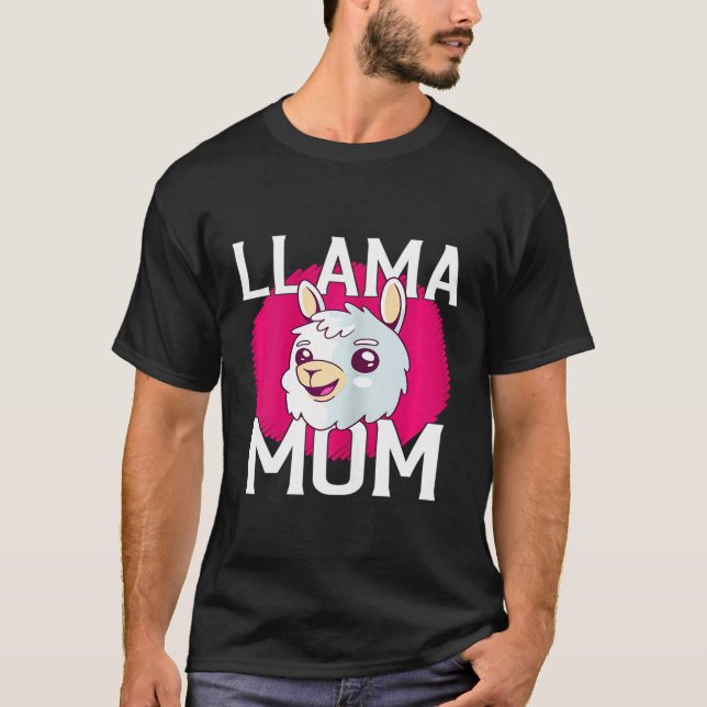 Camiseta Mamá Llama Femenina (Anverso)
