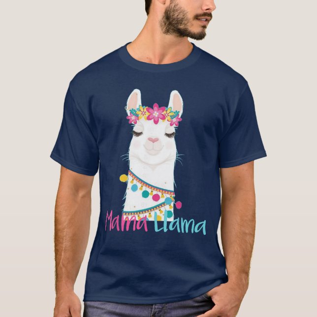 Camiseta Mama Llama Funny Mothers Day for Women Mom Love Ll (Anverso)