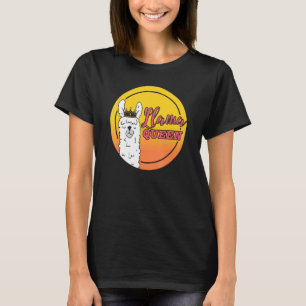 Camiseta Mama Llama Reina Animal Para Las Mujeres Chicas
