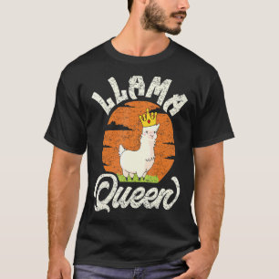 Camiseta Mama Llama Reina Animal Para Las Mujeres Chicas 2