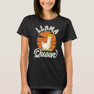 Camiseta Mama Llama Reina Animal Para Las Mujeres Chicas 2
