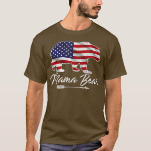 Camiseta Mamá lleva bandera estadounidense el 4 de julio, d