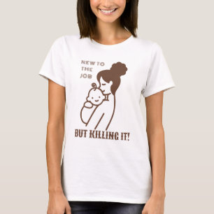 Camiseta Mamá lleva el entrenamiento - La primera vez que m