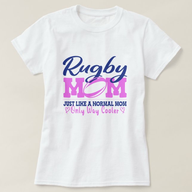 Camiseta Mamá loca loca de rugby, amante de la mama Rugby r (Diseño del anverso)