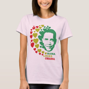 Camiseta Mamá Loves Barack Obama