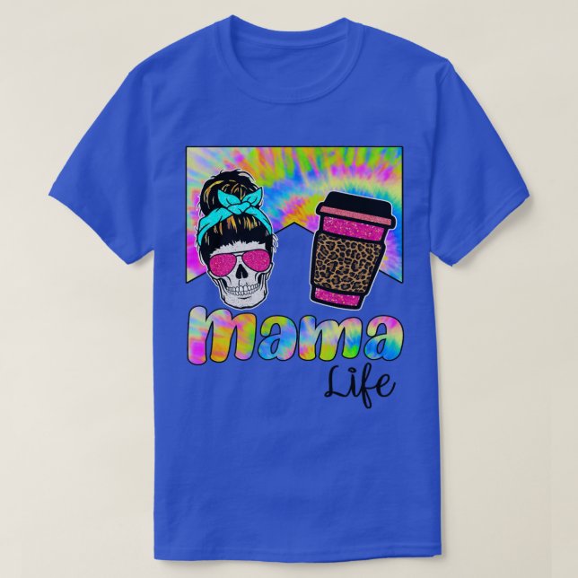 Camiseta Mamá madre café madre hijos hijo hija madre madre  (Diseño del anverso)