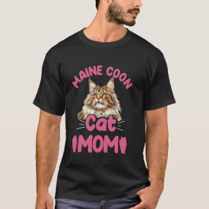 CAMISETA MAMÁ MAINE COON MAMÁ GATO MAINE COON MAMÁ MAINE CO