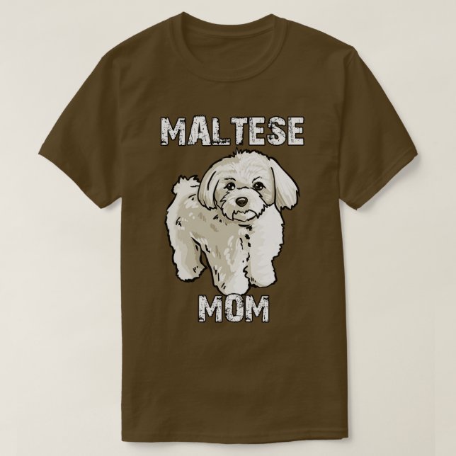 Camiseta Mamá maltesa (Diseño del anverso)
