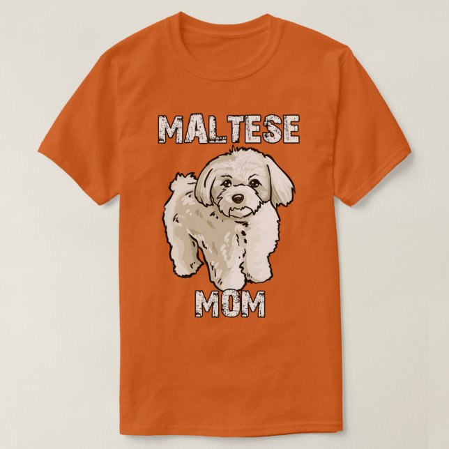 Camiseta Mamá maltesa (Diseño del anverso)