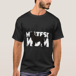 Camiseta Mamá maltesa Hoodie Perro madre regalo maltés