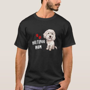 Camiseta Mamá maltipoo diseña Perfecto Para Perro De Carne