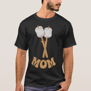 Camiseta Mamá malvavisco campista feliz cumpleaños 1 campin