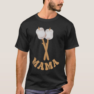 Camiseta Mama malvavisco feliz campista cumpleaños 1 campin