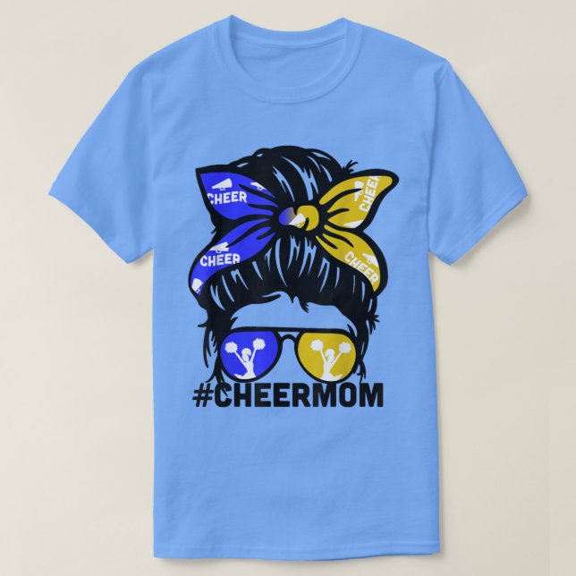 Camiseta Mamá mamá azules y campeona de oro (Diseño del anverso)
