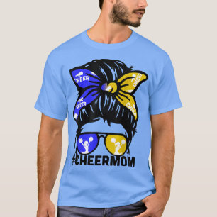 Camiseta Mamá mamá azules y campeona de oro