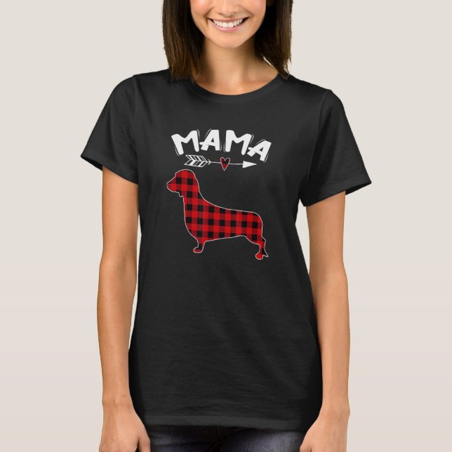 Camiseta Mamá Mama Dachshund (Anverso)