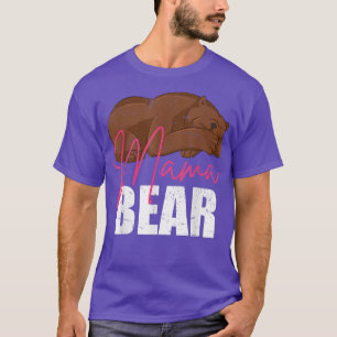 Camiseta Mamá Mamá Mamá Animal Mamá Lleva Una Familia Corta