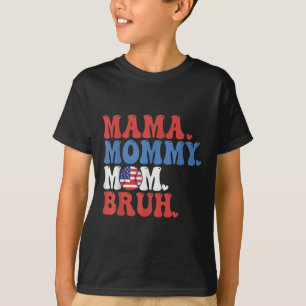 Camiseta Mamá Mamá Mamá Mamá Bruh Béisbol Mamá Graciosa 4 D