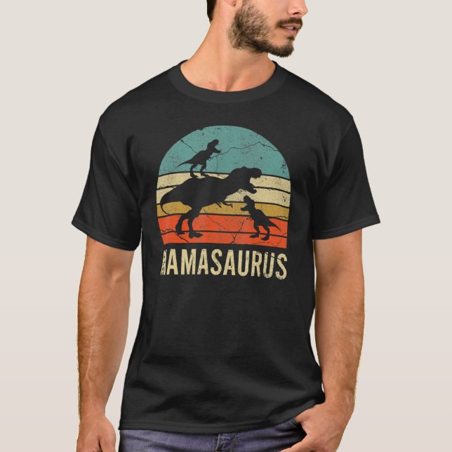 Camiseta Mamá Mamá Mamá Mamá Dinosaurio Funny 2 Niño Mamasa (Anverso)