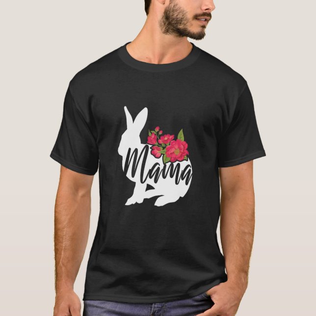 Camiseta Mamá mamá mamá mamá Kawaii conejito huevo feliz sa (Anverso)