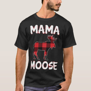Camiseta Mamá mamá Mamá Moose Navidades a casa