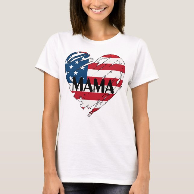Camiseta Mamá mamá, una madre militar muy orgullosa de Esta (Anverso)