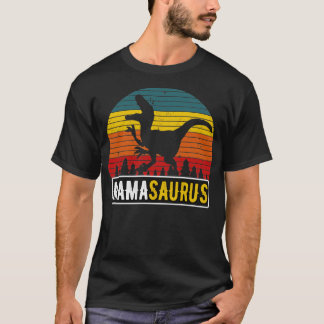 Camiseta Mamá MamaSaurus Madre Retro de Dinosaurios TRex