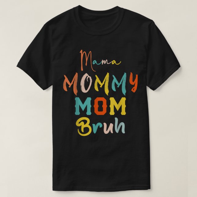 Camiseta Mamá Mami Mamá Hermano Mami Y Yo Niño Divertido Ma (Diseño del anverso)