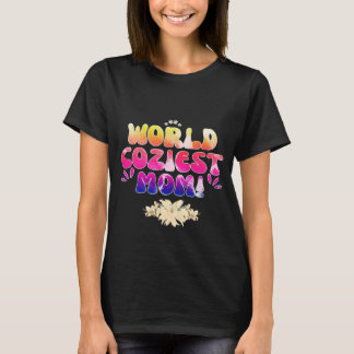 Camiseta Mamá más coziest del mundo, colorida retro floral