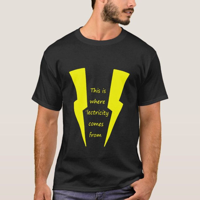 Camiseta Mamá Más Estrecha Aquí Es Donde Viene La Electrici (Anverso)