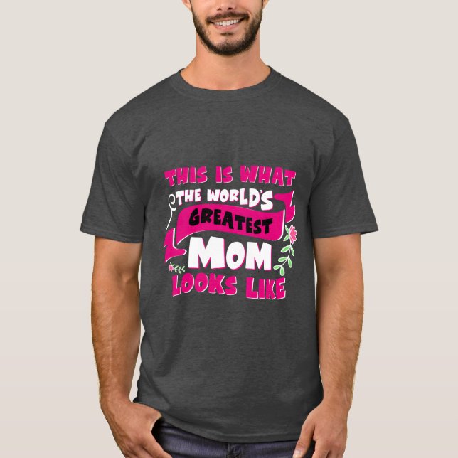 Camiseta Mamá más grande del mundo Día de la Madre más fría (Anverso)