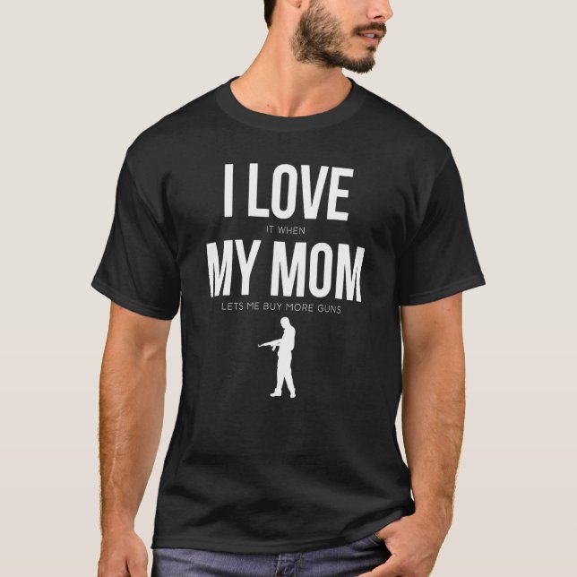 Camiseta Mamá, me encanta cuando mi mamá me deja comprar má (Anverso)