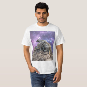 Camiseta Mamá Meerkat Y Su Cachorro,