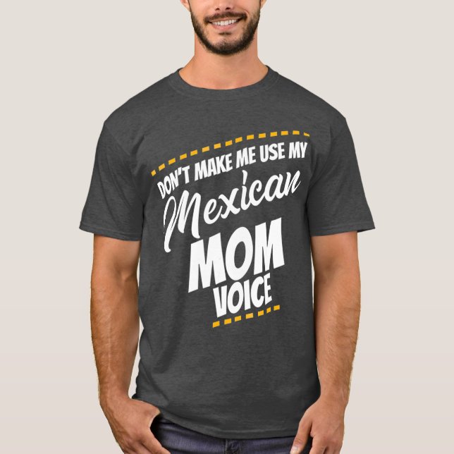 Camiseta Mamá mexicana divertida madre de México Tee (Anverso)