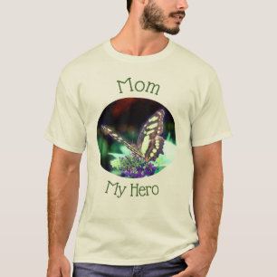 Camiseta Mamá Mi Héroe Mariposa